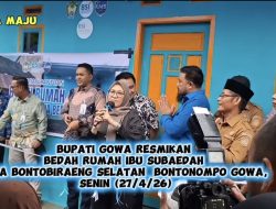Bupati Gowa Tetap Fokus Layani Warga, Resmikan Bedah Rumah MKE Desa Bontobiraeng Selatan
