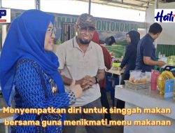 Kunjungi Bontonompo, Bupati Gowa Makan Siang di Warung Mantan Kasatpol PP